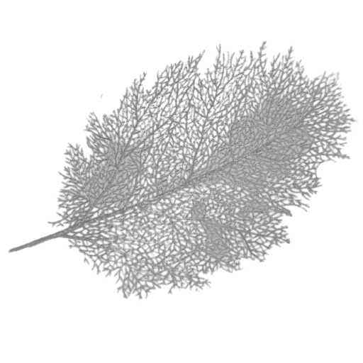 Placemat Silver Leaf-Shape