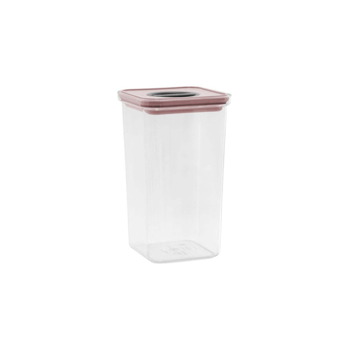 NEOFLAM Smart Seal Container Square, Food Storage 2.1 Liter Pink