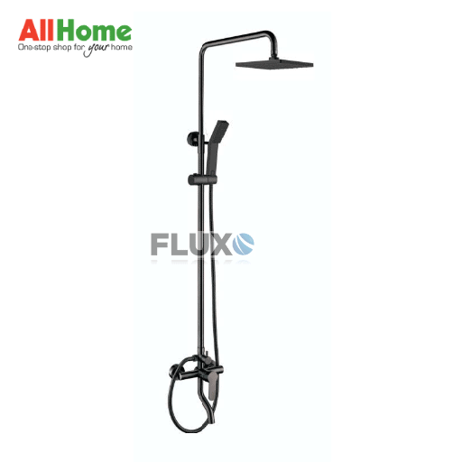 Fluxo Ahsmx-4Sq Sus304 Rain Shower Mixer Square Head Black