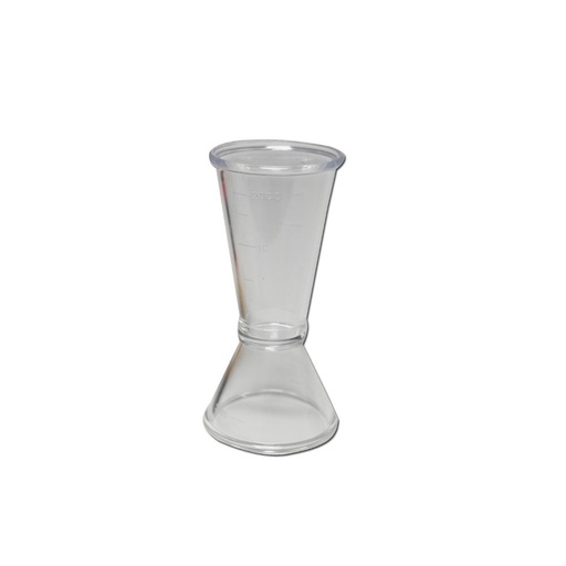 KITCHEN MAESTRO Acrylic Jigger Shot Glass Mixed Drink Measurer