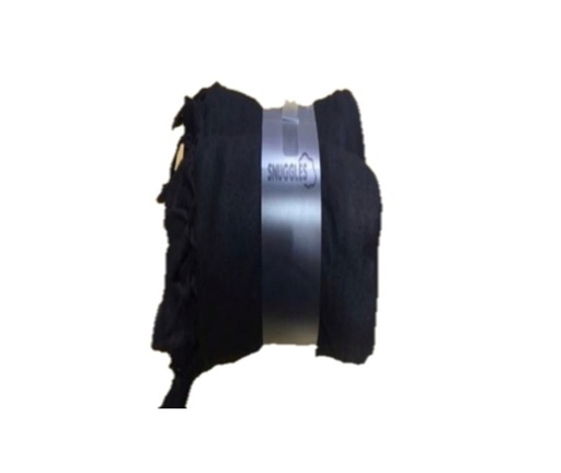 SNUGGLES Blanket Polar Fleece Ribbon 60" x 90" Navy Blue