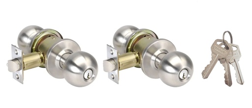 MARKEL Adk11-Me002/2Ss Entrance Cylindrical Lockset 2Keys Alike Grade 2