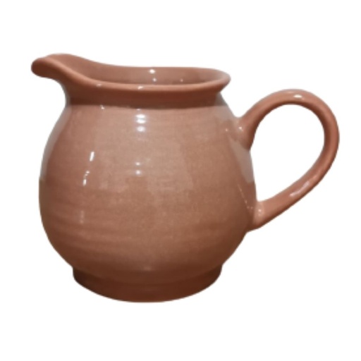 ONAIDA Handcraft Embossed Creamer Pot Shiny Brown