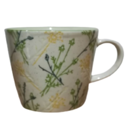 ONAIDA Handpainted Mug Leafy Forest