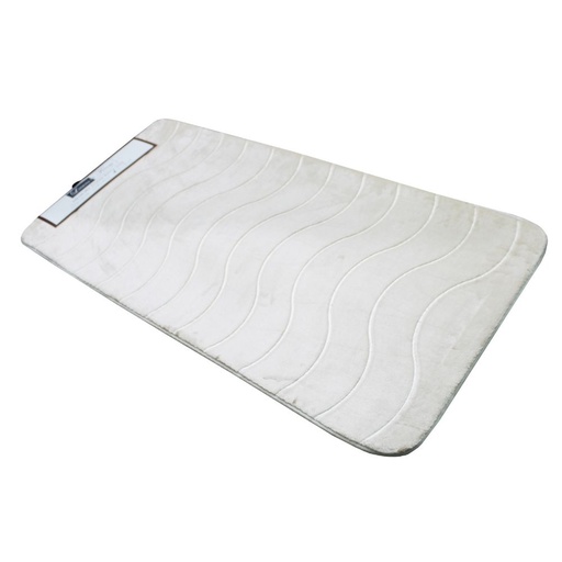 LINENS N' THINGS Memory Foam Bathroom Mat Wave Wave 50X80 Sand Dollar