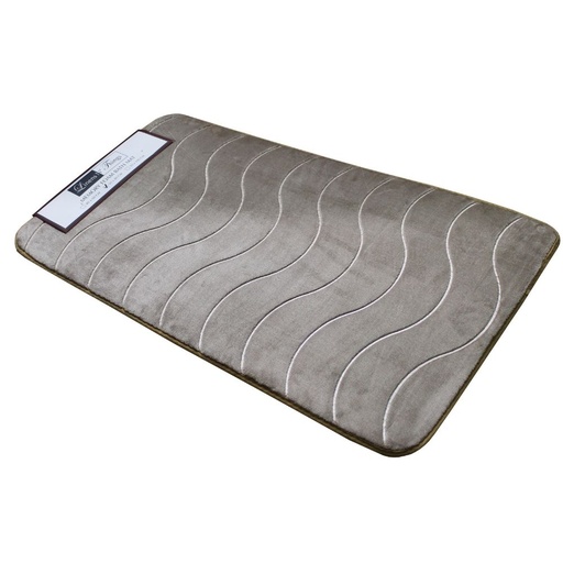 LINENS N' THINGS Memory Foam Bathroom Mat Wave 50X100 Taupe