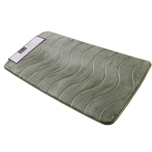 LINENS N' THINGS Memory Foam Bathroom Mat Wave 50X100 Seagrass