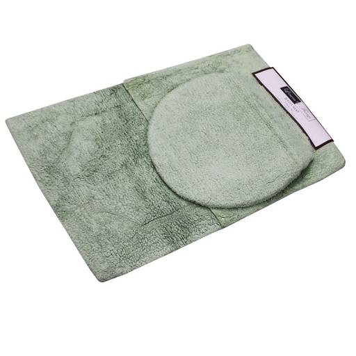LINENS N' THINGS Cotton Bathroom Rug Turner Collection 3 Piece Set Seagrass