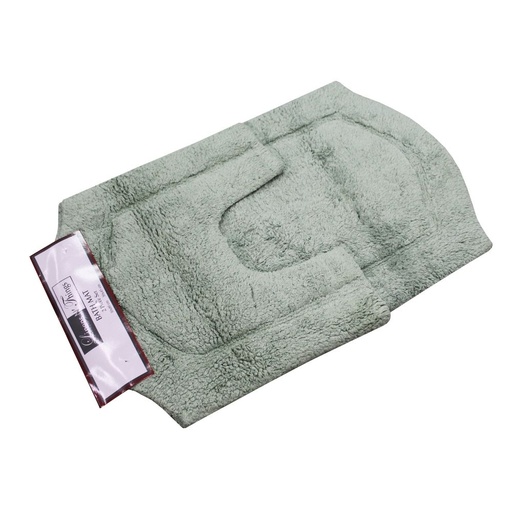 LINENS N' THINGS Cotton Bathroom Rug Hurley Collection 2 Piece Set Seagrass