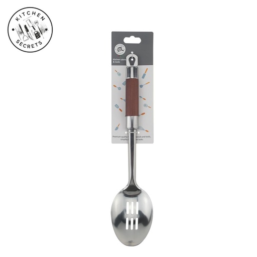 KITCHEN SECRETS Stainless Steel Slotted Spoon - STU057