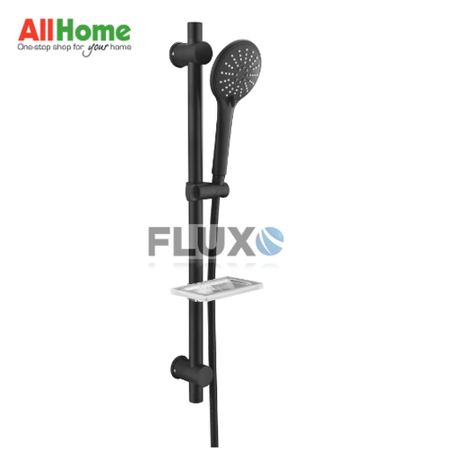 FLUXO AHSB1 Shower Bar Set Round Black 304