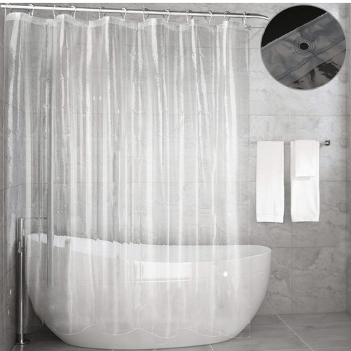 CASA BELLA Shower Curtain Clear 180cm x 180cm