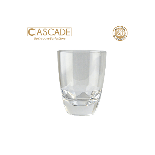 CASCADE Bathroom Accessories, Crystal Tumbler Clear