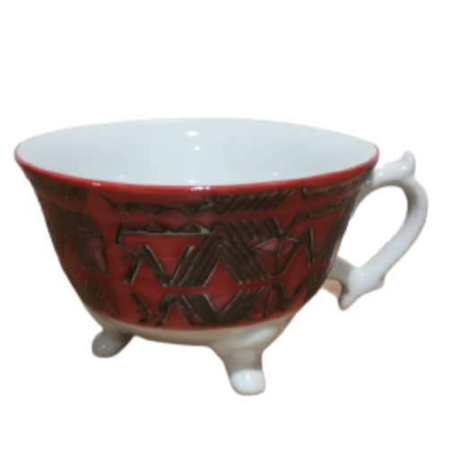 ONAIDA Handpainted Coffee Cup Simply red