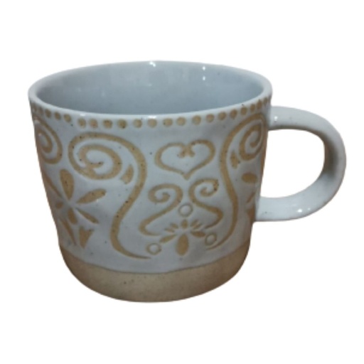 ONAIDA Handpainted Coffee Cup Tropical Glow