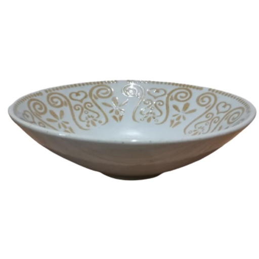 ONAIDA Handpainted Shallow Bowl Tropical Glow