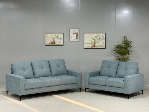 Abode Pieces Laxa I 3-2 Sofa Set in Azure Fabric