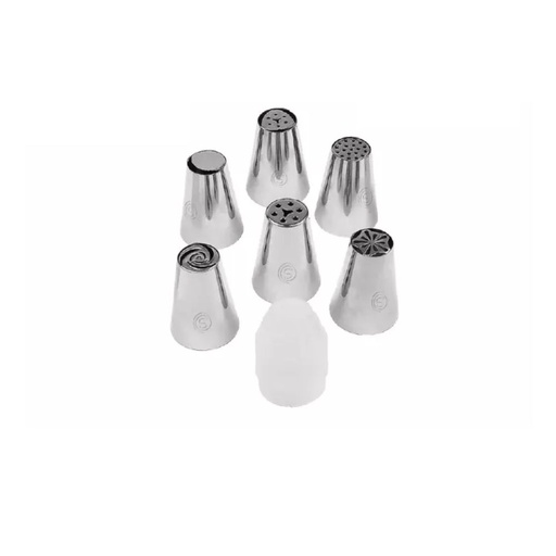 SLIQUE 7 pieces Nozzle Set Baking Accessories for Cake and Cupcake Decor
