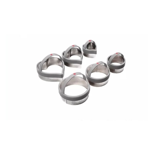 SLIQUE Round and Heart Cookie Cutter Set Baking Accessories