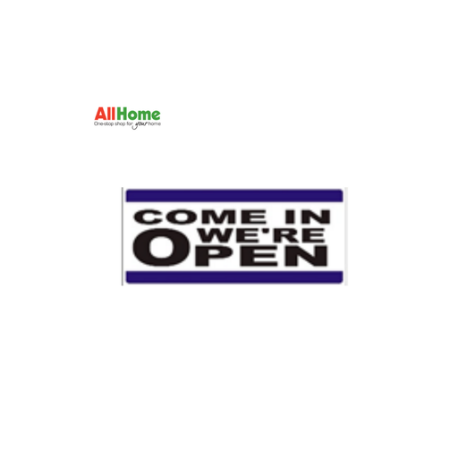 MELCAR ES 1730 Come In We're Open / Sorry We're Closed Signage 4X9