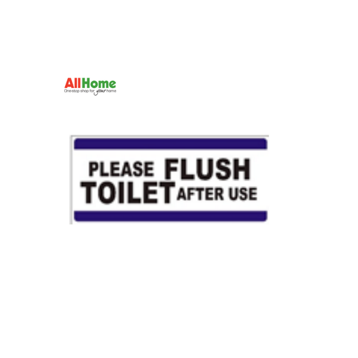 MELCAR ES 1773 Please Flush Toilet After Use Signage 4X9