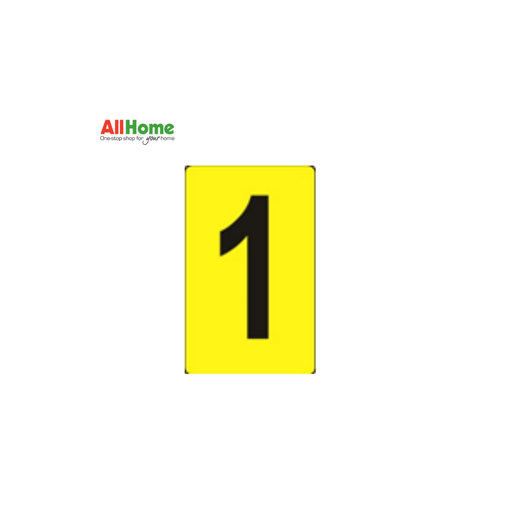 MELCAR Numerical 1 Signage 4X6