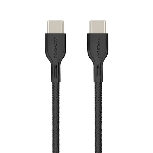 PROMATE Powerbeam-CC2 USB-C to USB-C Cable Black