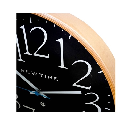 WALL CLOCK WDC012BFBLK  12 WOODEN