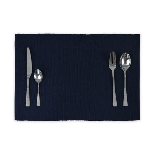 HAPPY TABLE Ribbed Placemat Blue