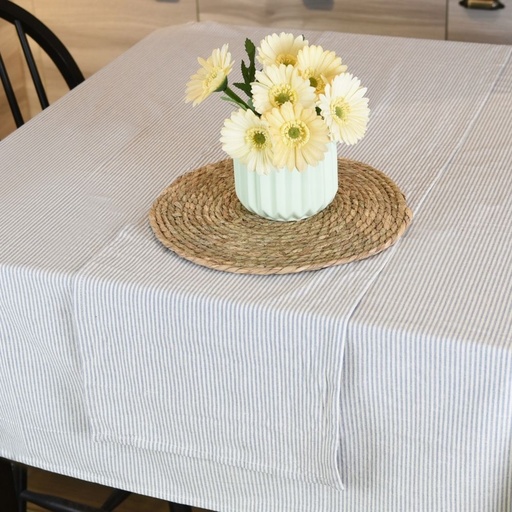 HAPPY TABLE Table Runner Hemmed Chambray With Multiple Size Variations
