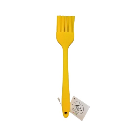 KITCHEN SECRETS Silicone Basting Brush Pastry Brush Baking Tools 26cm x 4.5cm Illuminating Yellow