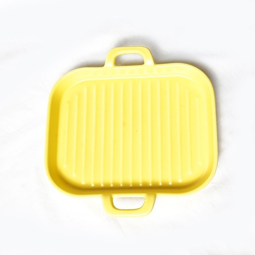 Square Ceramic Bake Dish Plate Double Handle