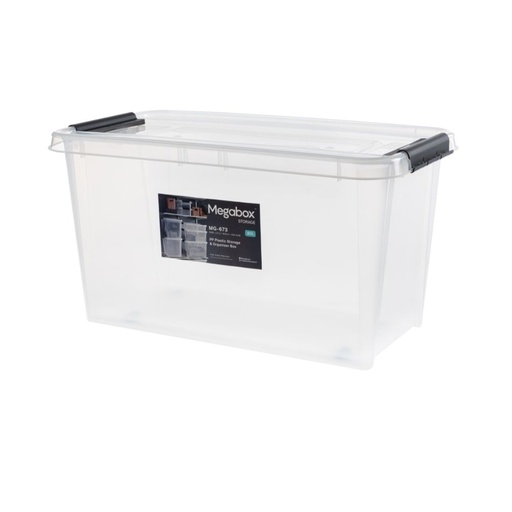 MEGABOX MG673 Storage Box 80 Liters Trans Clear
