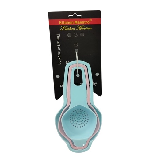 KITCHEN MAESTRO 3pcs. Functional Kitchen Set Tea / Egg / Funnel 