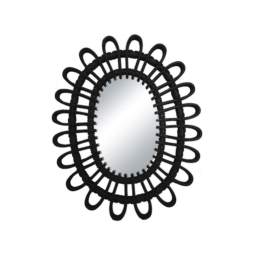 Rattan Oval Shaped Decorative Mirror 6077