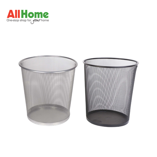 SANICLEAN XY-0291 METAL MESH TRASH CAN BLK/GRY