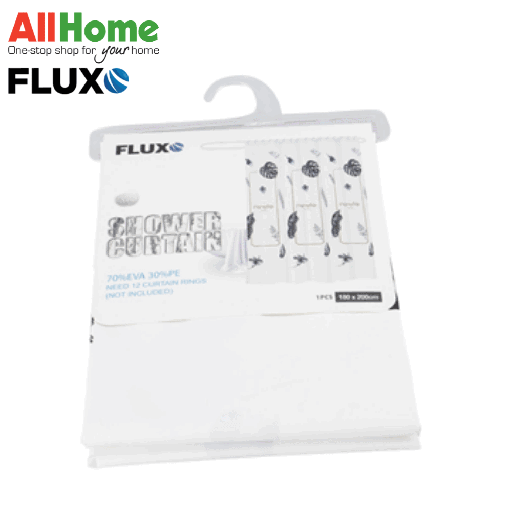 FLUXO EVA SHOWER CURTAIN BLK BANANA LEAF 180X200