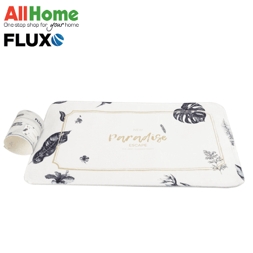 FLUXO FLOOR MAT BLK BANANA LEAF 40X60