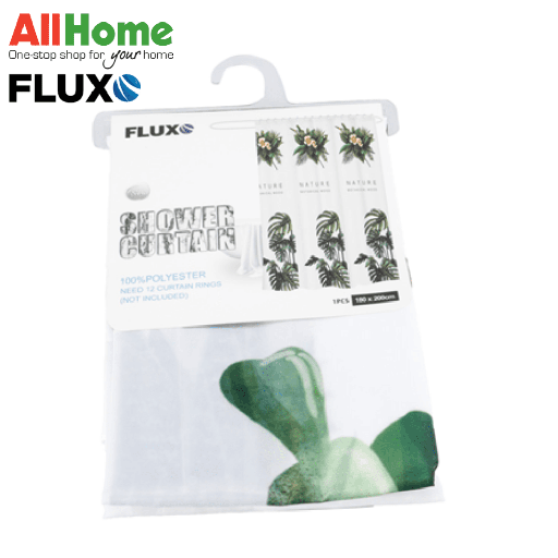 FLUXO CLOTH SHOWR CURTAIN SUCCULENT 180X200
