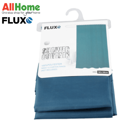 FLUXO CLOTH SHOWER CURTAIN DK GREEN 180X180