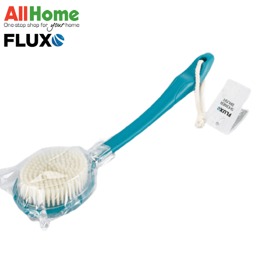 FLUXO BATH BRUSH W/ HANDLE DARK GREEN