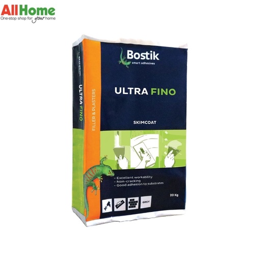 BOSTIK ULTRAFINO SKIMCOAT GREY 20KG