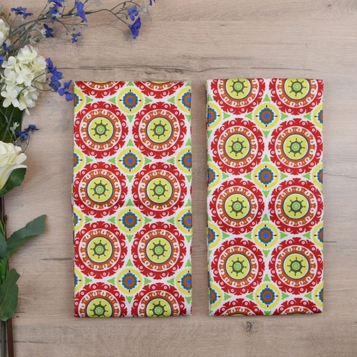 HAPPY KITCHEN Microfiber Kitchen Towel Set of 2 Multicolor