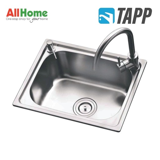 TAPP TS04 SS201 SINK 19X14 W/ DOME PTRAP