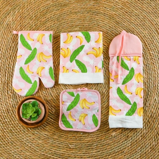 HK AH-PHM-2 Banana 4pc Kitchen Set