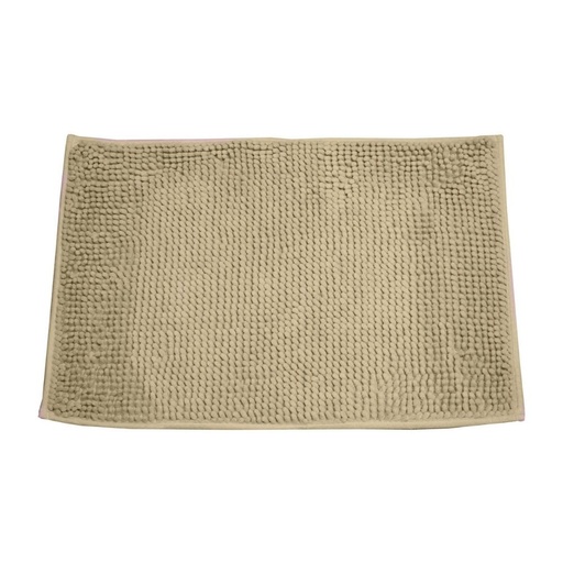 BARE FOOT Chenille Bathroom Rug Natural With Multiple Size Variations