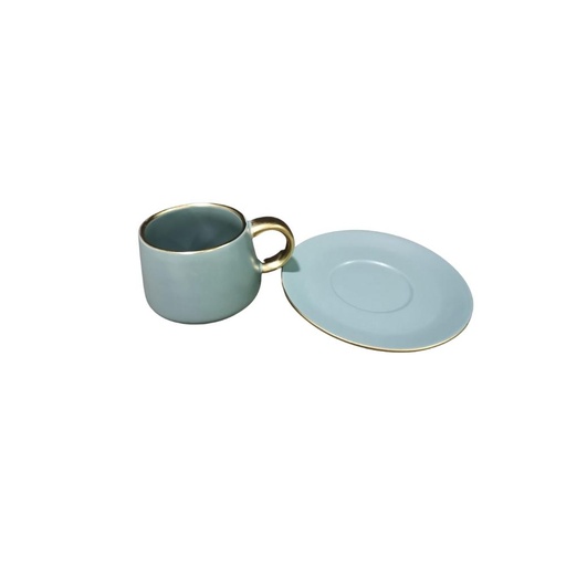 ONAIDA Sandy Soil Cup and Saucer Matte Blue