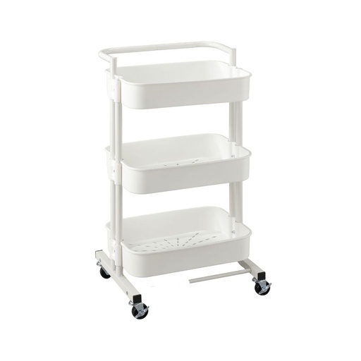 EZ SPACES 3-Tier Multi-purpose Trolley-White