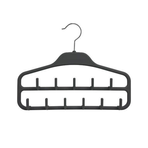 EZ SPACES 2pcs Rubber Coated Plastic Belt Hanger