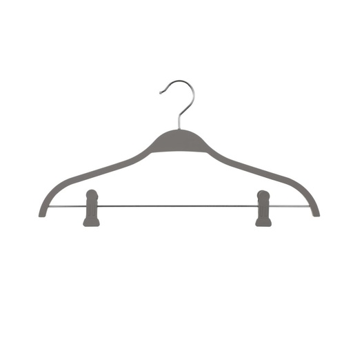 EZ SPACES 2pcs Rubber Coated Plastic Suit Hanger